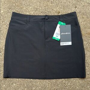 Eddie Bauer Women's Adventurer 2.0 Skort (12, Dark Smoke), NWT
